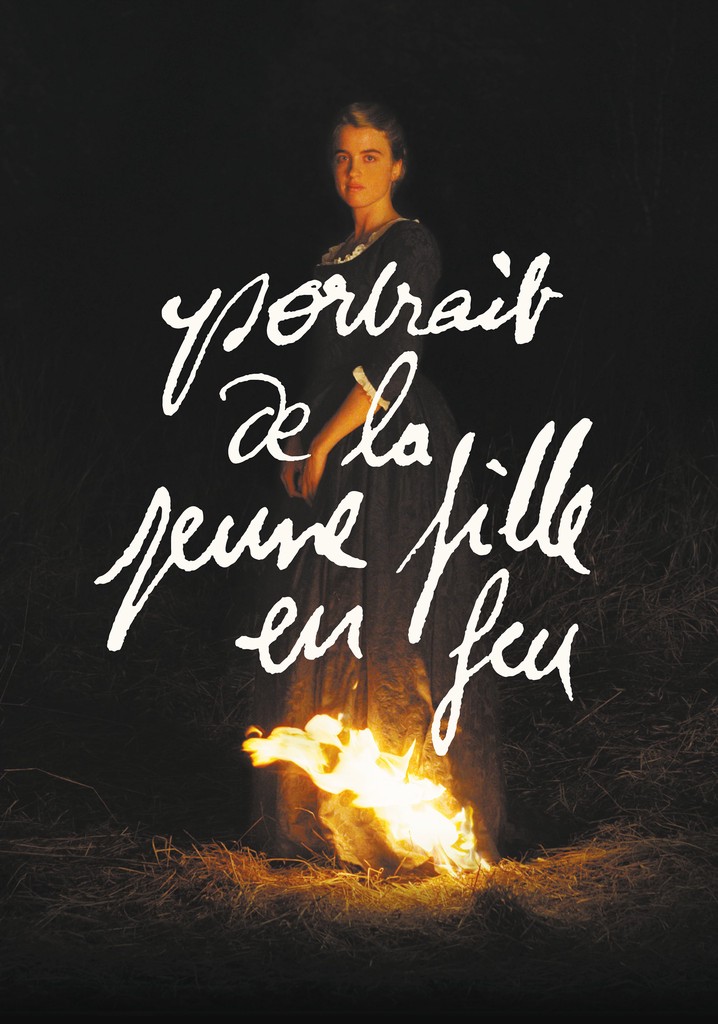 Affiche de Portrait de la jeune fille en feu, film lesbien de Céline Sciamma (2019)